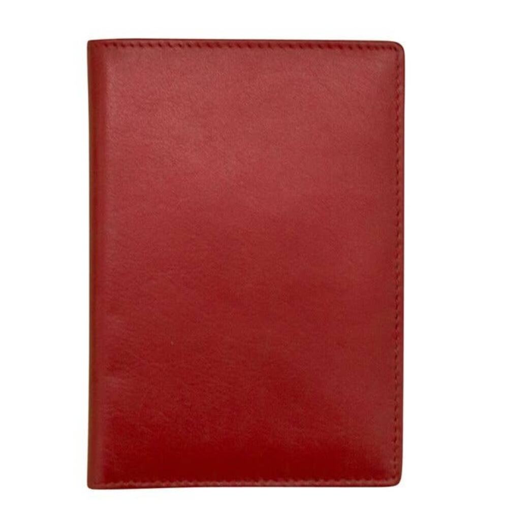 Leather Passport Wallet | Red